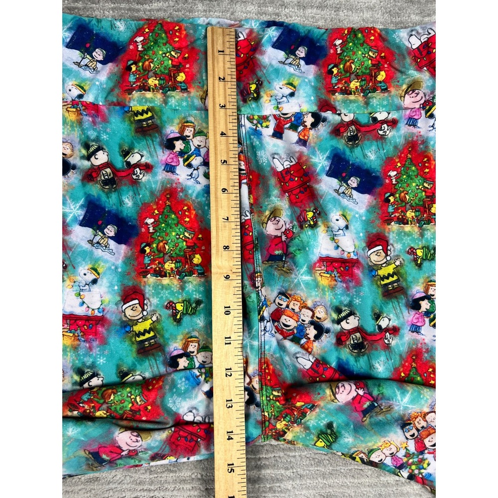LuLaRoe Leggings Womens TC2 Multicolor Peanuts Christmas Snoopy Holiday Stretch - Picture 6 of 11